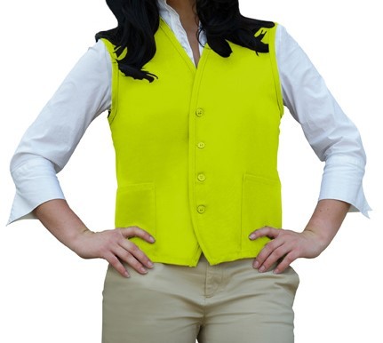 Adult Lime Green Uniform Vests